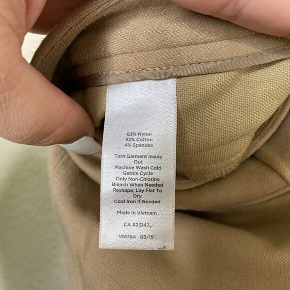 Talbots Dalton Tan Skinny Pant 10 - Picture 5 of 8